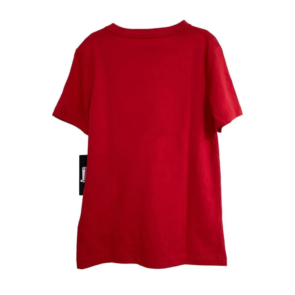 CONVERSE Boys Logo T- Shirt, Crewneck, Size S 8-10 Years, Red